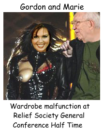 Marie Osmond and Gordon Hinckley wardrobe malfunction.